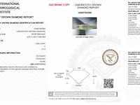 Diamant - 0.86 karaat hart vorm geslepen diamant (gecertificeerd) - afbeelding 3 van  3