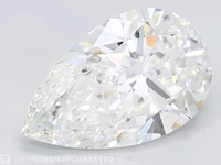 Diamant - 0.87 karaat peer vorm geslepen diamant (gecertificeerd) - afbeelding 1 van  3