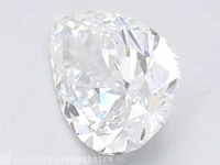 Diamant - 0.87 karaat peer vorm geslepen diamant (gecertificeerd) - afbeelding 2 van  3