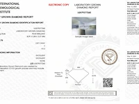 Diamant - 0.87 karaat peer vorm geslepen diamant (gecertificeerd) - afbeelding 3 van  3
