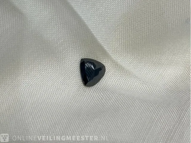 Diamant - 0.89 karaat echte natuurlijke zwarte diamant (gecertificeerd) - afbeelding 1 van  2