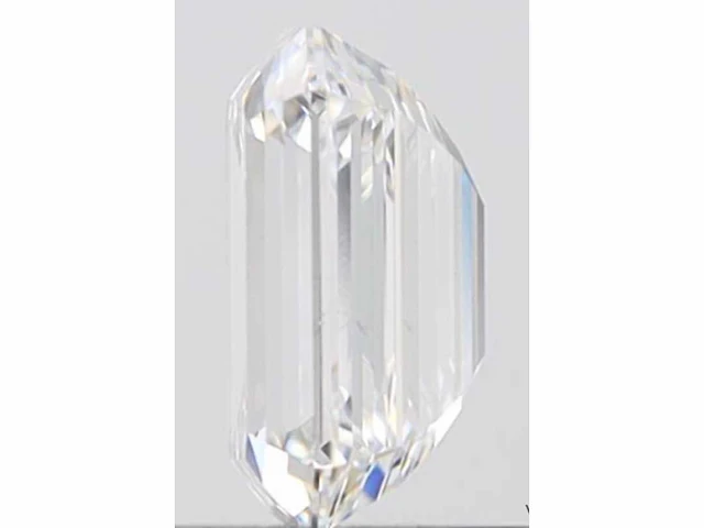 Diamant - 0.90 carat emerald geslepen diamant (gecertificeerd) - afbeelding 2 van  2