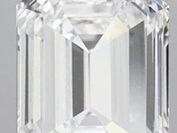 Diamant - 0.90 karaat emerald geslepen diamant (gecertificeerd) - afbeelding 1 van  5