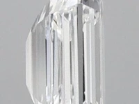 Diamant - 0.90 karaat emerald geslepen diamant (gecertificeerd) - afbeelding 2 van  5