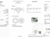 Diamant - 0.91 carat echte diamant (gecertificeerd) - afbeelding 3 van  5
