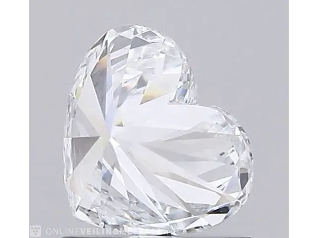 Diamant - 0.91 karaat hart vorm geslepen diamant (gecertificeerd) - afbeelding 4 van  4