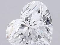 Diamant - 0.91 karaat hart vorm geslepen diamant (gecertificeerd) - afbeelding 1 van  6