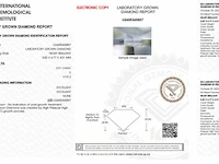 Diamant - 0.91 karaat hart vorm geslepen diamant (gecertificeerd) - afbeelding 3 van  6