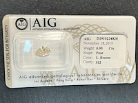 Diamant - 0.95 carat natuurlijke diamant (gecertificeerd) - afbeelding 1 van  4