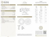 Diamant - 1.00 carat briljant geslepen diamant met een gia certificaat (gecertificeerd) - afbeelding 3 van  3