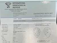 Diamant - 1.00 carat natuurlijk bruine diamant (gecertificeerd) - afbeelding 4 van  4