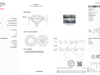 Diamant - 1.00 carat natuurlijke briljant geslepen diamant (hrd gecerticifeerd) - afbeelding 3 van  4