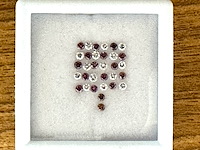 Diamant - 1.00 carat natuurljike witte en paarse diamanten (gecertificeerd) - afbeelding 1 van  3