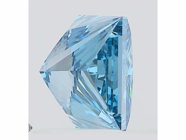 Diamant - 1.00 carat prinses geslepen diamant (gecertificeerd) - afbeelding 2 van  3