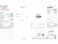 Diamant - 1.00 carat prinses geslepen diamant (gecertificeerd) - afbeelding 3 van  3