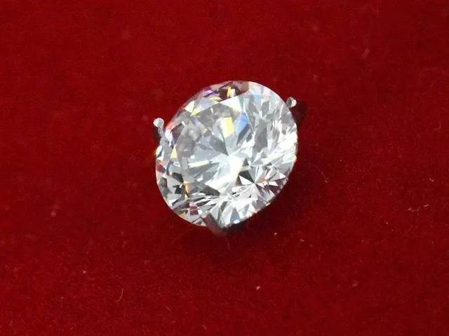 Diamant - 1.00 karaat briljant diamant (gecertificeerd) - afbeelding 2 van  3