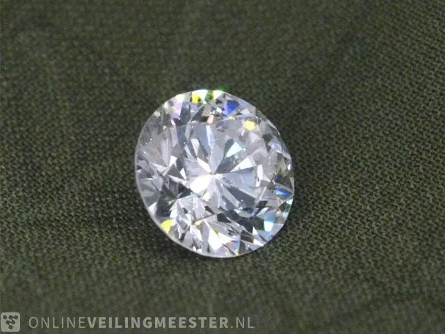 Diamant - 1.00 karaat diamant (gecertificeerd) - afbeelding 2 van  3