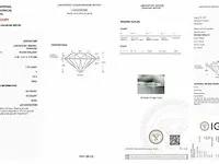 Diamant - 1.00 karaat diamant (gecertificeerd) - afbeelding 3 van  3