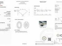 Diamant - 1.00 karaat diamant (gecertificeerd) - afbeelding 3 van  3