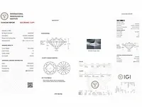 Diamant - 1.00 karaat echte diamant (gecertificeerd) - afbeelding 2 van  4