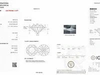 Diamant - 1.00 karaat echte diamant (gecertificeerd) - afbeelding 4 van  5