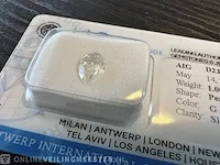 Diamant - 1.00 karaat echte diamant (gecertificeerd) - afbeelding 3 van  6