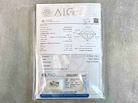 Diamant - 1.00 karaat natuurlijke gekleurde briljant geslepen diamanten (gecertificeerd) - afbeelding 3 van  5