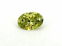 Diamant - 1.00 karaat ovaal geslepen diamant (gecertificeerd) - afbeelding 1 van  4