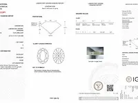 Diamant - 1.00 karaat ovaal geslepen diamant (gecertificeerd) - afbeelding 3 van  4