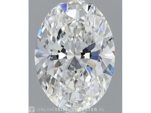 Diamant - 1.00 karaat ovaal geslepen diamant (gecertificeerd) - afbeelding 1 van  5