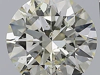 Diamant - 1.01 carat briljant geslepen diamant (gecertificeerd) - afbeelding 1 van  5