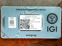 Diamant - 1.01 carat echte natuurlijke starcut briljant geslepen diamant (gecertificeerd) - afbeelding 2 van  5