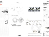 Diamant - 1.01 carat echte natuurlijke starcut briljant geslepen diamant (gecertificeerd) - afbeelding 3 van  5