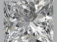 Diamant - 1.01 carat prinses geslepen diamant met een hrd certificaat (gecertificeerd) - afbeelding 1 van  5
