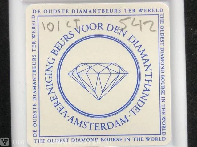 Diamant - 1.01 karaat echte diamant (gecertificeerd) - afbeelding 5 van  5