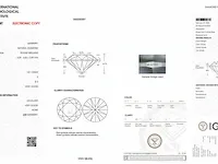 Diamant - 1.01 karaat echte diamant (gecertificeerd) - afbeelding 3 van  3