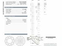 Diamant - 1.01 karaat echte diamant (gecertificeerd) - afbeelding 3 van  4