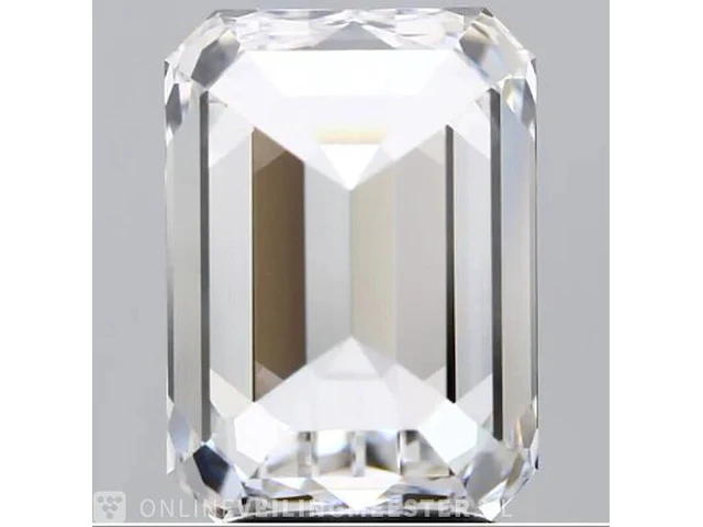 Diamant - 1.01 karaat emerald geslepen diamant ( igi gecertificeerd ), lab grown - afbeelding 1 van  7