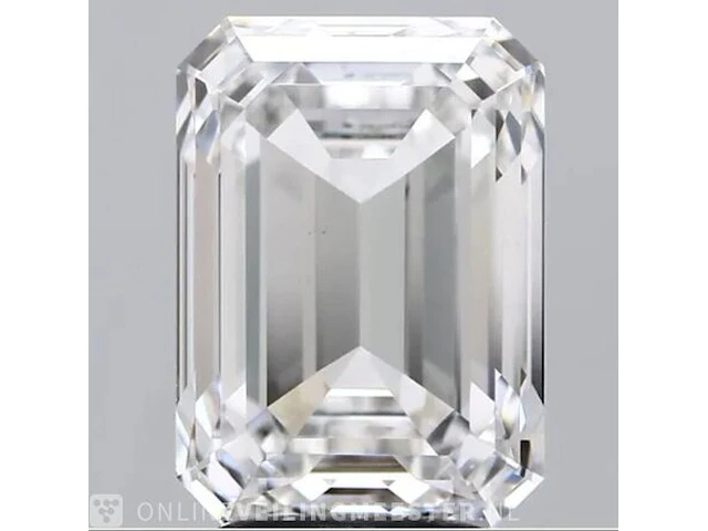 Diamant - 1.01 karaat emerald geslepen diamant ( igi gecertificeerd ), lab grown - afbeelding 2 van  7