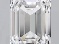 Diamant - 1.01 karaat emerald geslepen diamant ( igi gecertificeerd ), lab grown - afbeelding 2 van  7