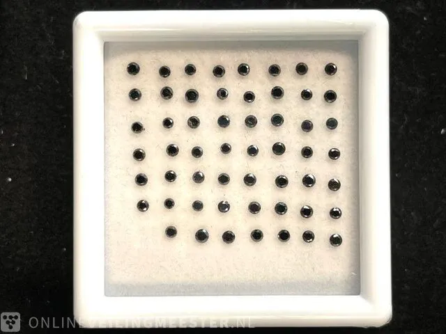 Diamant - 1.01 karat zwarte diamant (gecertificeerd) - afbeelding 1 van  2