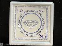Diamant - 1.01 karat zwarte diamant (gecertificeerd) - afbeelding 2 van  2
