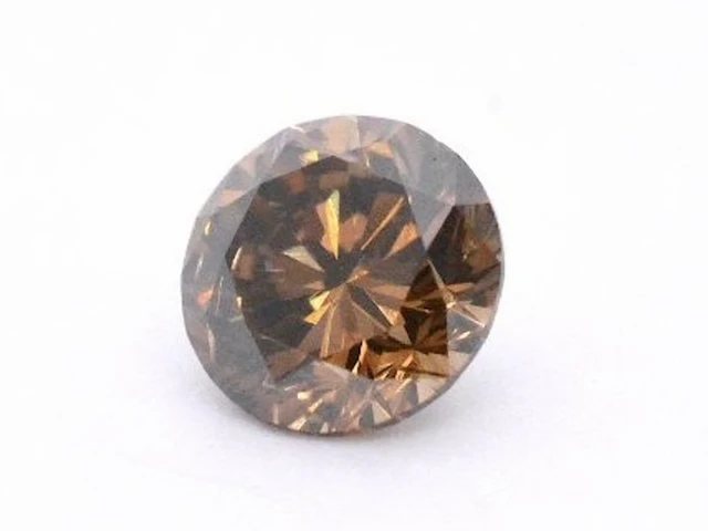 Diamant - 1.02 carat echte cognac gekleurde diamant (gecertificeerd) - afbeelding 2 van  4