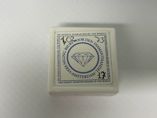 Diamant - 1.02 carat echte natuurlijke diamant - afbeelding 2 van  4