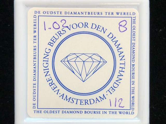 Diamant - 1.02 carat natuurlijke diamant (gecertificeerd) - afbeelding 3 van  5