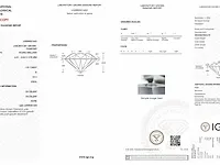 Diamant - 1.02 karaat briljant diamant (gecertificeerd) - afbeelding 3 van  3