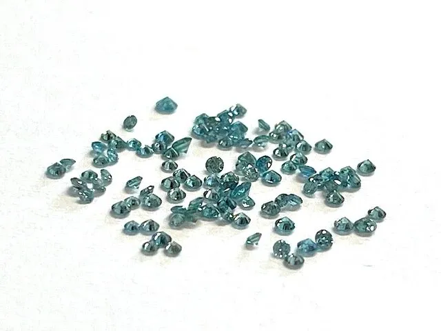 Diamant - 1.02 karaat echte blauwe diamant - afbeelding 1 van  1