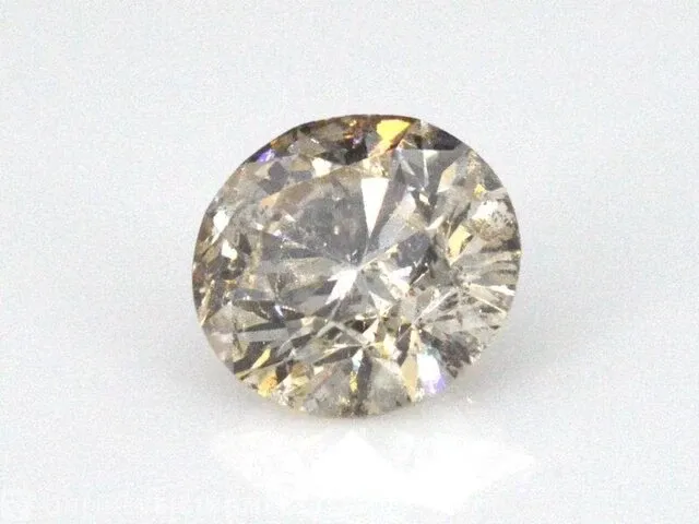 Diamant - 1.02 karaat echte champagne gekleurde diamant (gecertificeerd) - afbeelding 1 van  2