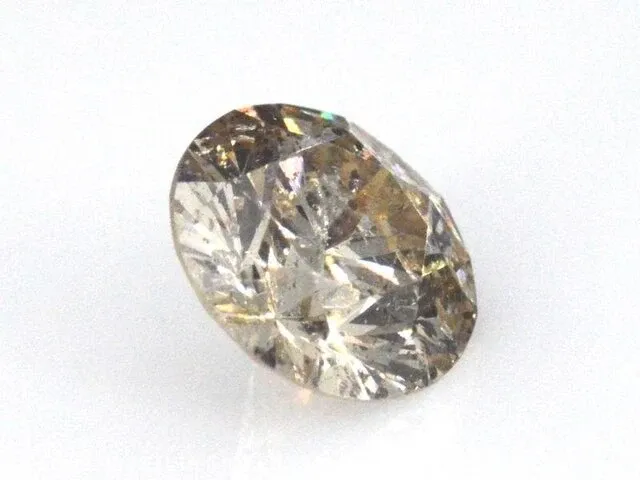 Diamant - 1.02 karaat echte champagne gekleurde diamant (gecertificeerd) - afbeelding 2 van  2