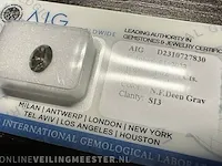 Diamant - 1.02 karaat echte diamant (gecertificeerd) - afbeelding 3 van  8